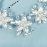 Flower Pearl Headband for Women Wedding Hair Accessories Bride Headpiece