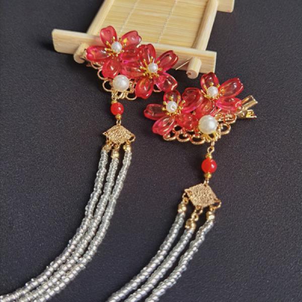 Long Tassel Retro Hair Clips Hairpin Hanfu Headdress Hair Clip