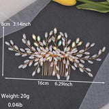 Pearl Hair Combs Hair Accessories for Bride Wedding Women Birthday
