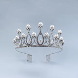 Crystal Crown Girl Bride Wedding Headdress Birthday Party Accessory
