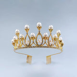 Crystal Crown Girl Bride Wedding Headdress Birthday Party Accessory