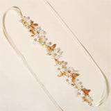 Wedding Headband Flowers Rhinestone Bride Hair Accessories
