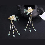 Camellia Tassel Pearl Hairpin Hanfu Headdress Hair clip