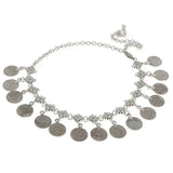 Bohemian Coins Tassel Head Chain Antique Silver Headwear