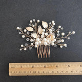 Alloy Flower Rhinestones Bridal Hair Comb Hair Pin Wedding Accessories