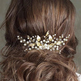 Alloy Flower Rhinestones Bridal Hair Comb Hair Pin Wedding Accessories