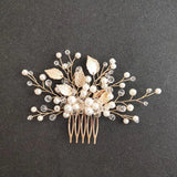 Alloy Flower Rhinestones Bridal Hair Comb Hair Pin Wedding Accessories