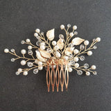 Alloy Flower Rhinestones Bridal Hair Comb Hair Pin Wedding Accessories