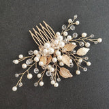 Alloy Flower Rhinestones Bridal Hair Comb Hair Pin Wedding Accessories