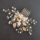 Alloy Flower Rhinestones Bridal Hair Comb Hair Pin Wedding Accessories