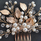 Alloy Flower Rhinestones Bridal Hair Comb Hair Pin Wedding Accessories
