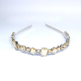 Crystal Headband Multicolor Silver Hair Accessories