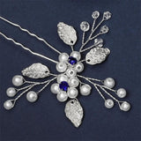Crystal Flower Bridal Hair Comb & Hairpins Set