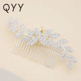 Rhinestones Hair Comb Bridal Jewelry Wedding Hair Combs Hair Accessories