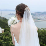 Efily Leaves Pearl Hair Comb Clips Wedding Bridal Headpiece