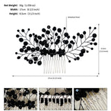 Crystal Hair Combs for Wedding Bride Headdress