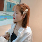 Korea Pearls Hair Clip Barrettes for Women Girls Flowers Hairpins
