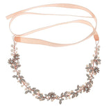 Crystal Pearl Flower Bridal Headband Hair Vine Wedding Hair Accessories