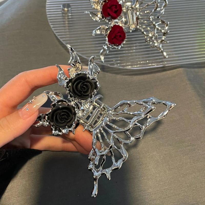 Butterfly Hairpin Hair Clip Flower Hollow Wings Metal Headwear