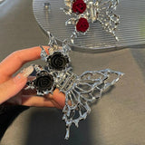 Butterfly Hairpin Hair Clip Flower Hollow Wings Metal Headwear