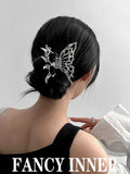 Butterfly Hairpin Hair Clip Flower Hollow Wings Metal Headwear