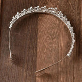 Alloy Rhinestone Hair Comb Crown Wedding Tiara