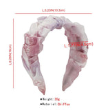 Pleated Mesh Headband Girls Yarn Head Hoop Hair Accessories