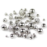 Stainless Steel Spacer Beads 3/4/6/8MM Round Metal Loose Beads