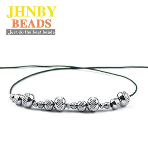 Stainless Steel Spacer Beads 3/4/6/8MM Round Metal Loose Beads