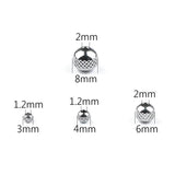 Stainless Steel Spacer Beads 3/4/6/8MM Round Metal Loose Beads