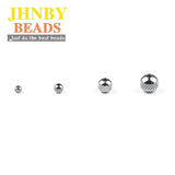Stainless Steel Spacer Beads 3/4/6/8MM Round Metal Loose Beads