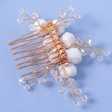 Crystal Bride Hair Accessories Soft Ceramics Flower Headband