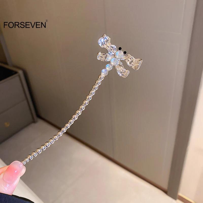 Insect Shaped Hair Sticks Silver Plated Headpieces for Women Girls