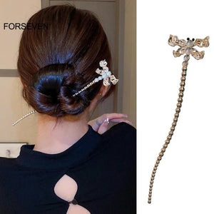 Insect Shaped Hair Sticks Silver Plated Headpieces for Women Girls