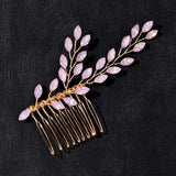 Opal Crystal Bridal Hair Comb Wedding Headpieces Hair Accessories