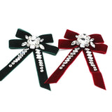 Rhinestone Flower Bow Tassel Hairpin Street Shooting Dance Hairpin