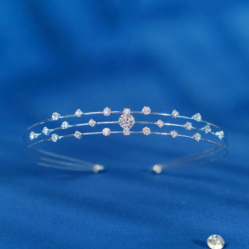 Rhinestone Pearls Bridal Wedding Hairband Tiara