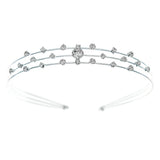 Rhinestone Pearls Bridal Wedding Hairband Tiara