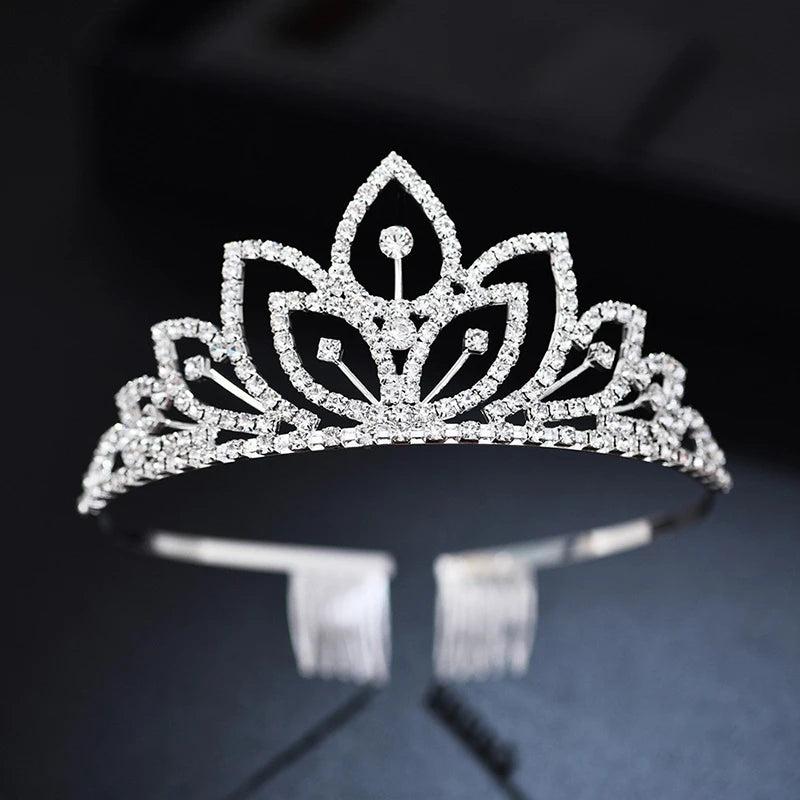Baroque Rhinestone Bridal Crown Hair Ornament