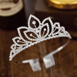 Baroque Rhinestone Bridal Crown Hair Ornament