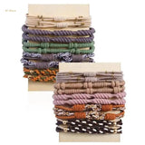 20PCS Boho Hair Ties Elastic Bands Bracelet Ponytail Holder Scrunchie