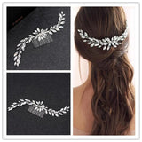 Bridal Crystal Hair Comb Rhinestone Headband Wedding Flower Head Jewelry