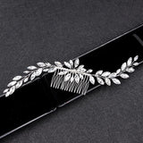 Bridal Crystal Hair Comb Rhinestone Headband Wedding Flower Head Jewelry