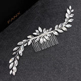 Bridal Crystal Hair Comb Rhinestone Headband Wedding Flower Head Jewelry