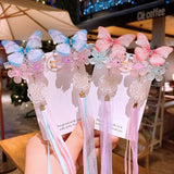 Butterfly Tassel Hanfu Hair Clip Antiquity Headdress