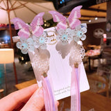 Butterfly Tassel Hanfu Hair Clip Antiquity Headdress