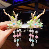 Antlers Hair Clip Baby Girl Hair Clips Hairpin Traditional Headdress