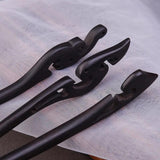 Vintage Real Ebony Wood Hair Sticks Women Chinese Hanfu Hair Jewelry