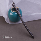 Vintage Real Ebony Wood Hair Sticks Women Chinese Hanfu Hair Jewelry