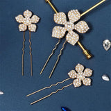 Bridal Hair Pins 3pcs Wedding Hair Accessories for Women